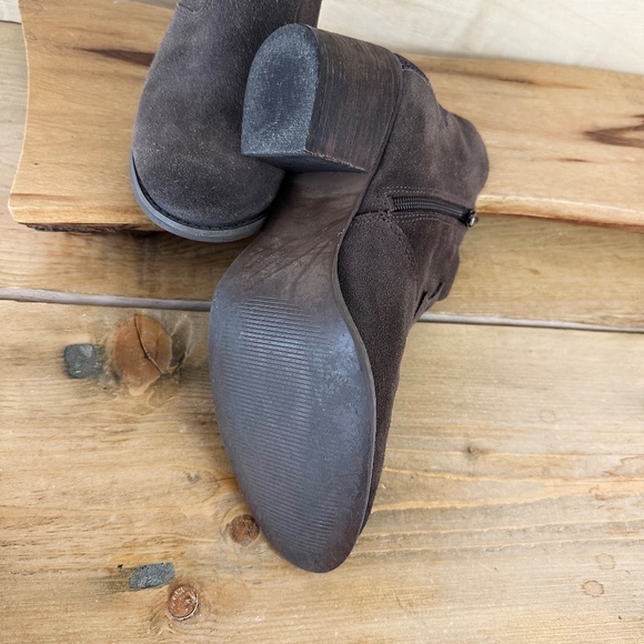 Marc Fisher Stefano Western Cowboy Ankle Boots 8 Brown - Picture 4 of 8